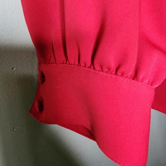 Chicos blouse size 2 red career wear - Picture 5 of 8